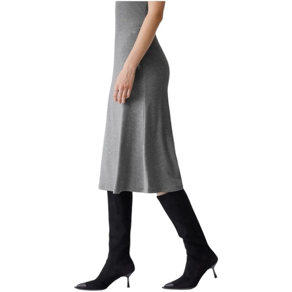 OGL Black Soft Thermal Pull On Pull On Midi Womens Size M Elastic Waist - Picture 3 of 16